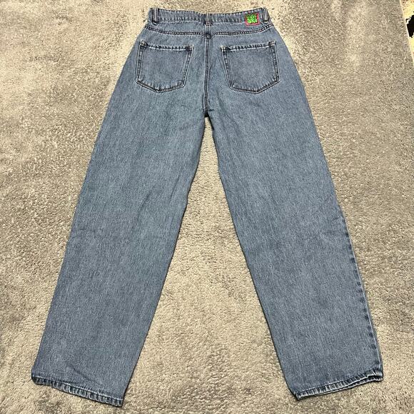 Empyre Jeans Womens 5 (27x29.5) Baggy Tori Skate Blue High Rise Pants - Picture 4 of 11